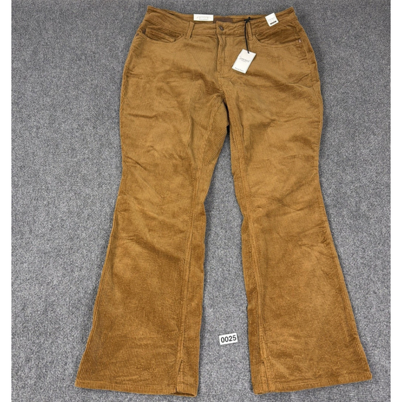 Judy Blue Corduroy Pants Womens 18W Camel Brown Cordelia Bootcut Mid Rise NEW - Picture 3 of 12